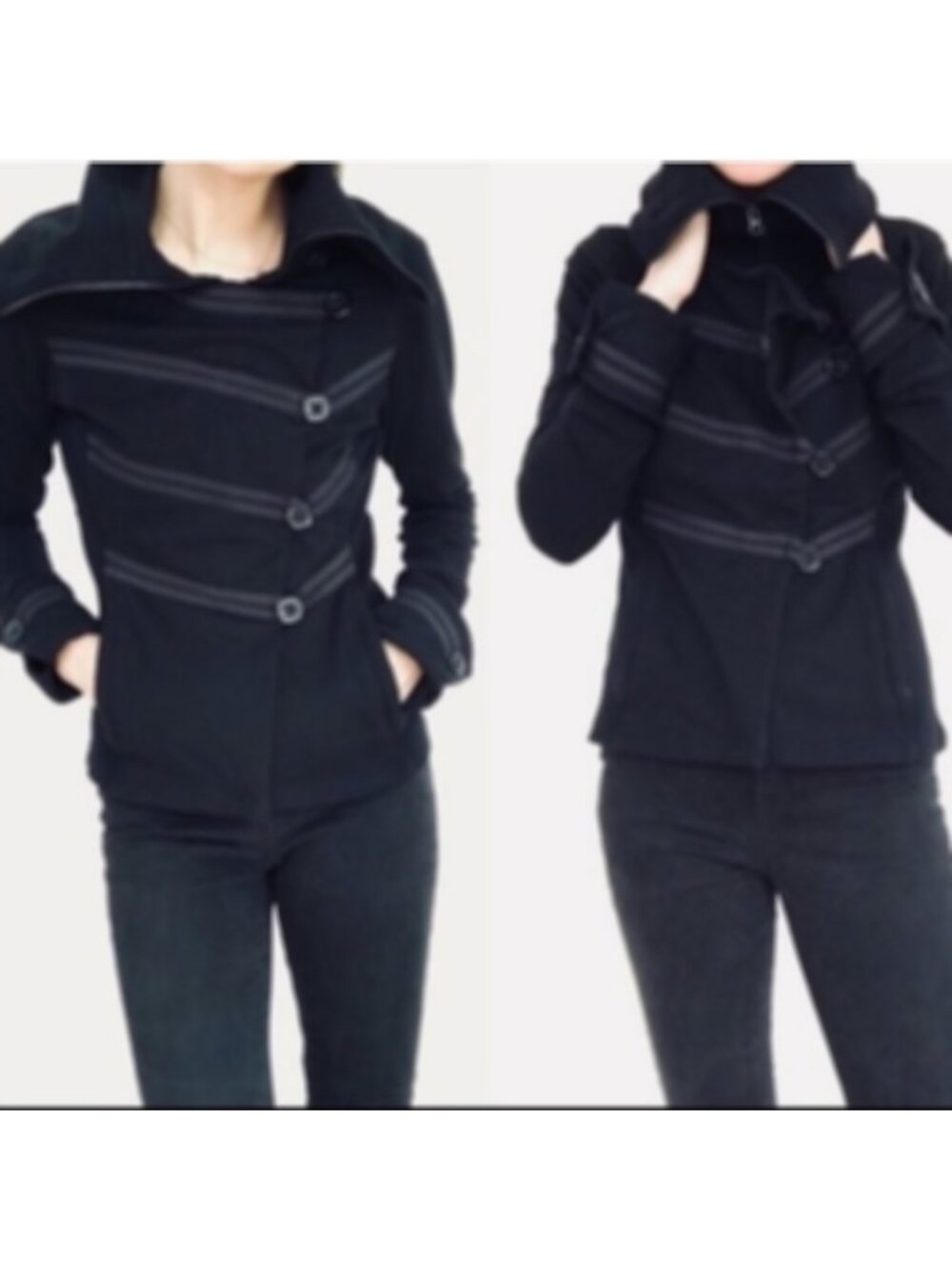 Lululemon - Admiral Jacket in Military Grey, sz 6 - Cotton Fleece, 6 - RARE